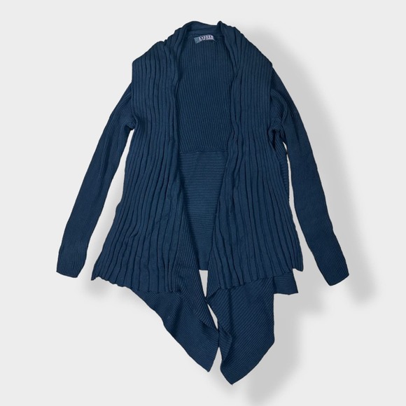 Lauren Ralph‎ Lauren Black Label Waterfall open front cardigan Size S - Picture 1 of 6